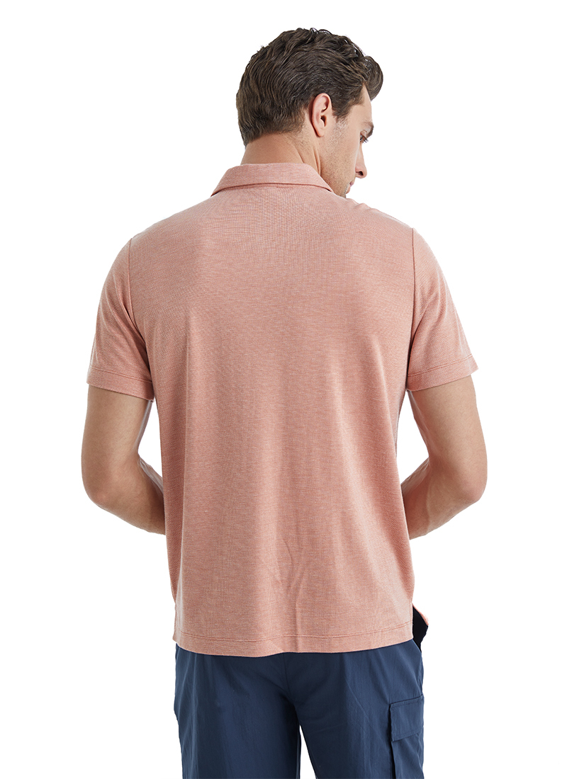 Erkek Polo Yaka T-Shirt 40509 - Pembe - 2