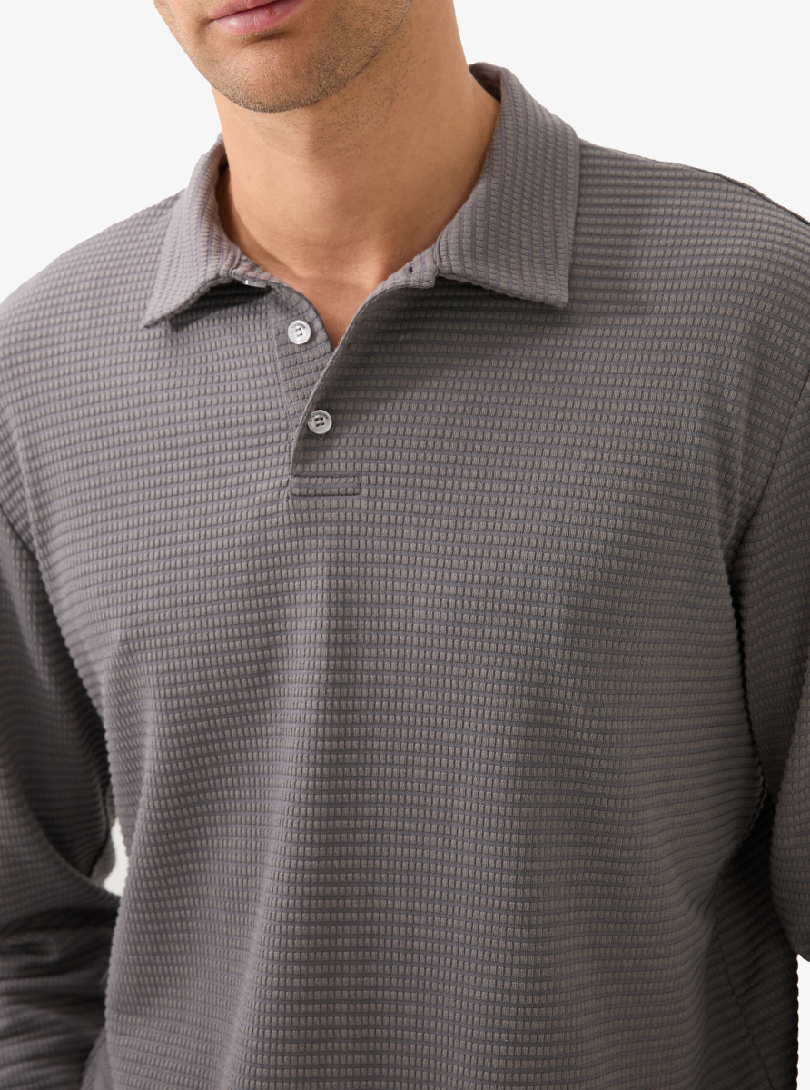 Erkek Polo Yaka T-Shirt 40821 - Antrasit - 4