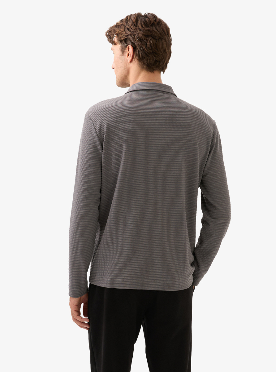 Erkek Polo Yaka T-Shirt 40821 - Antrasit - Blackspade (1)