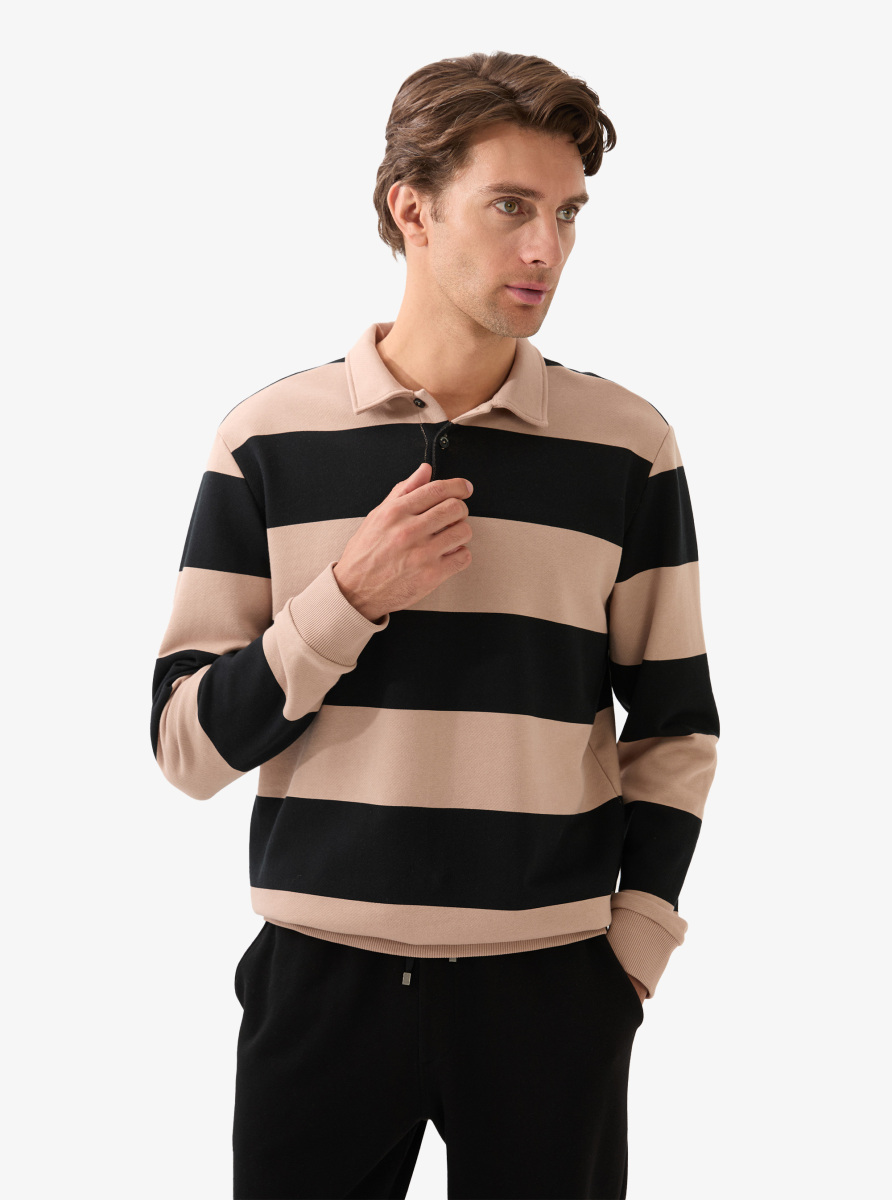 Erkek Polo Yaka T-Shirt 40830 - Siyah - 1