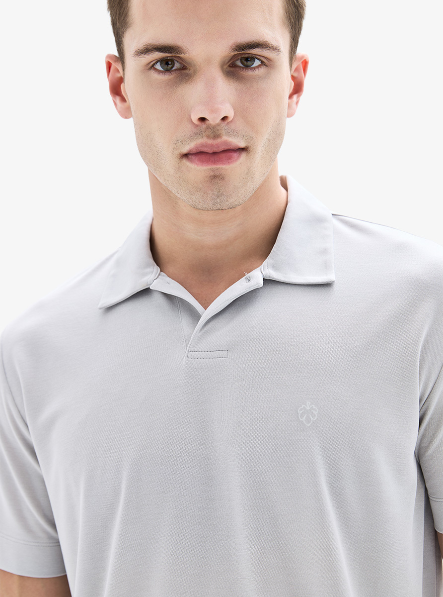 Erkek Polo Yaka T-Shirt 40907 - Gri - 3