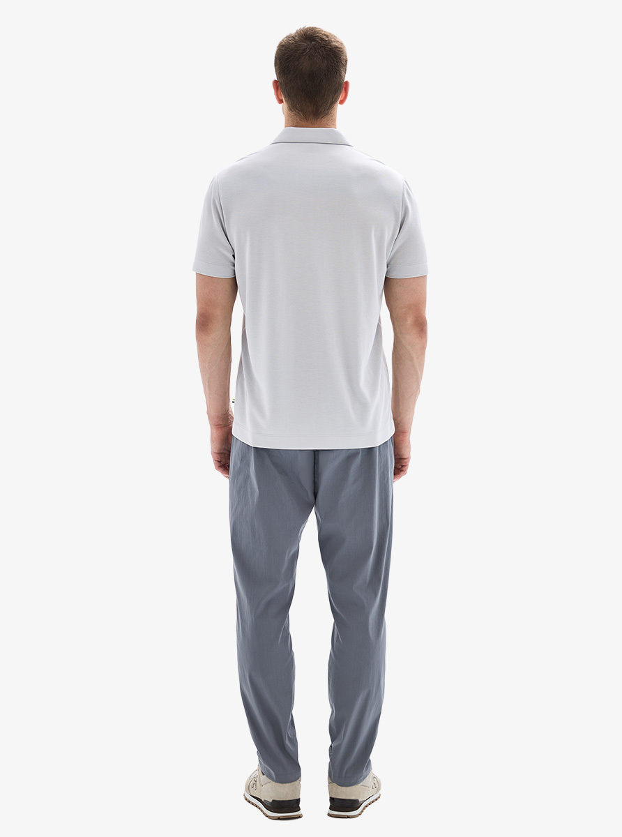 Erkek Polo Yaka T-Shirt 40907 - Gri - 5