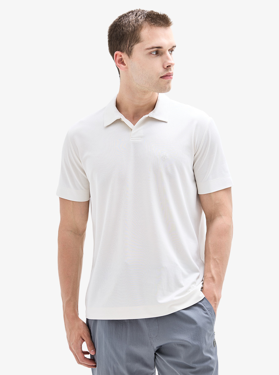 Erkek Polo Yaka T-Shirt 40907 - Krem - 1