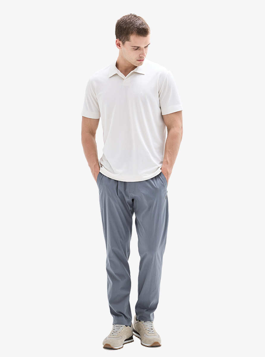 Erkek Polo Yaka T-Shirt 40907 - Krem - 3