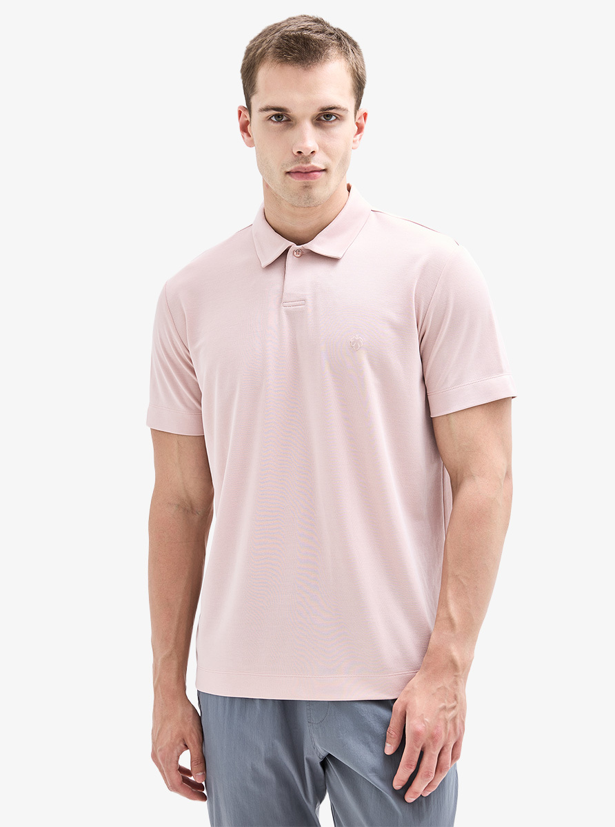 Erkek Polo Yaka T-shirt 40907 - Pembe - 1
