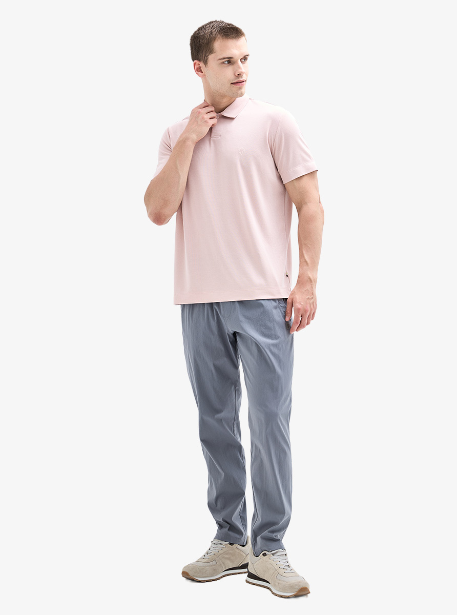 Erkek Polo Yaka T-shirt 40907 - Pembe - 3