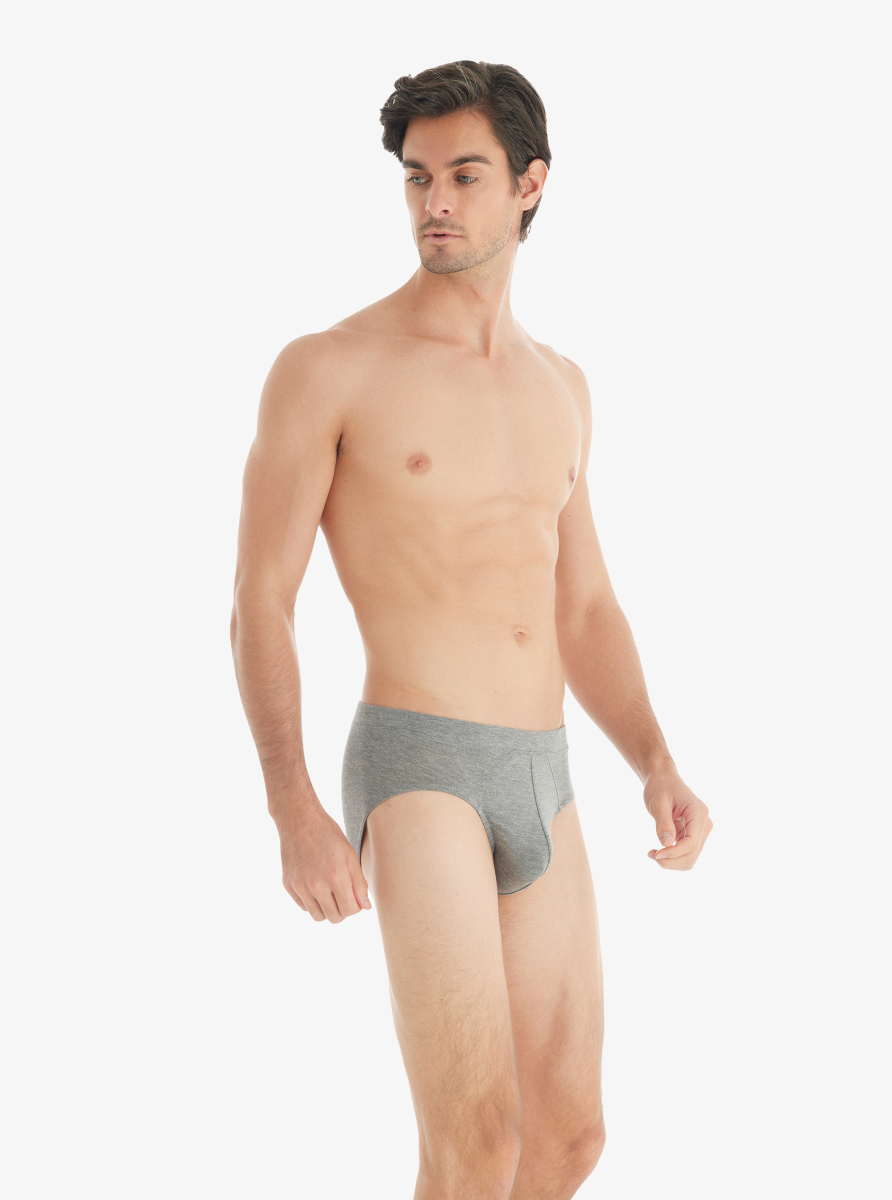 Erkek Slip Külot Silver 9311 - Gri Melanj - Blackspade
