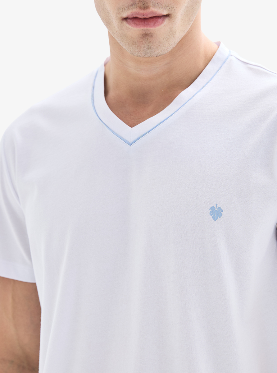 Erkek Şortlu Pijama Takımı 40898 - Beyaz - 5