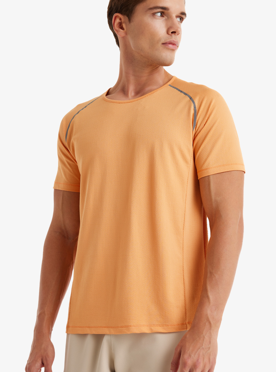 Erkek Spor Tişört 70568 - Turuncu - Blackspade