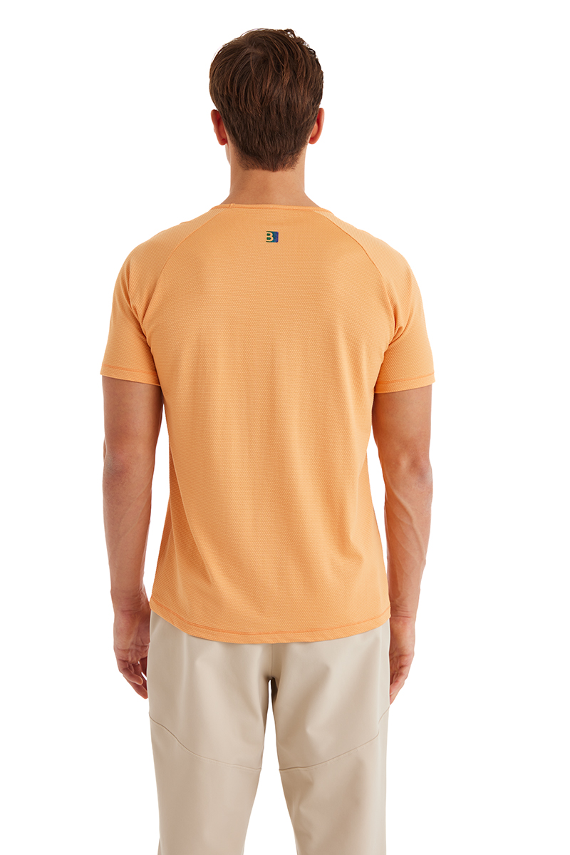 Erkek Spor Tişört 70568 - Turuncu - Blackspade (1)