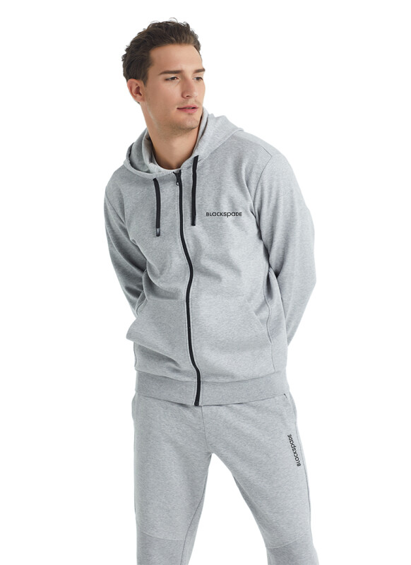 Erkek Sweatshirt 30939 - Gri - 5