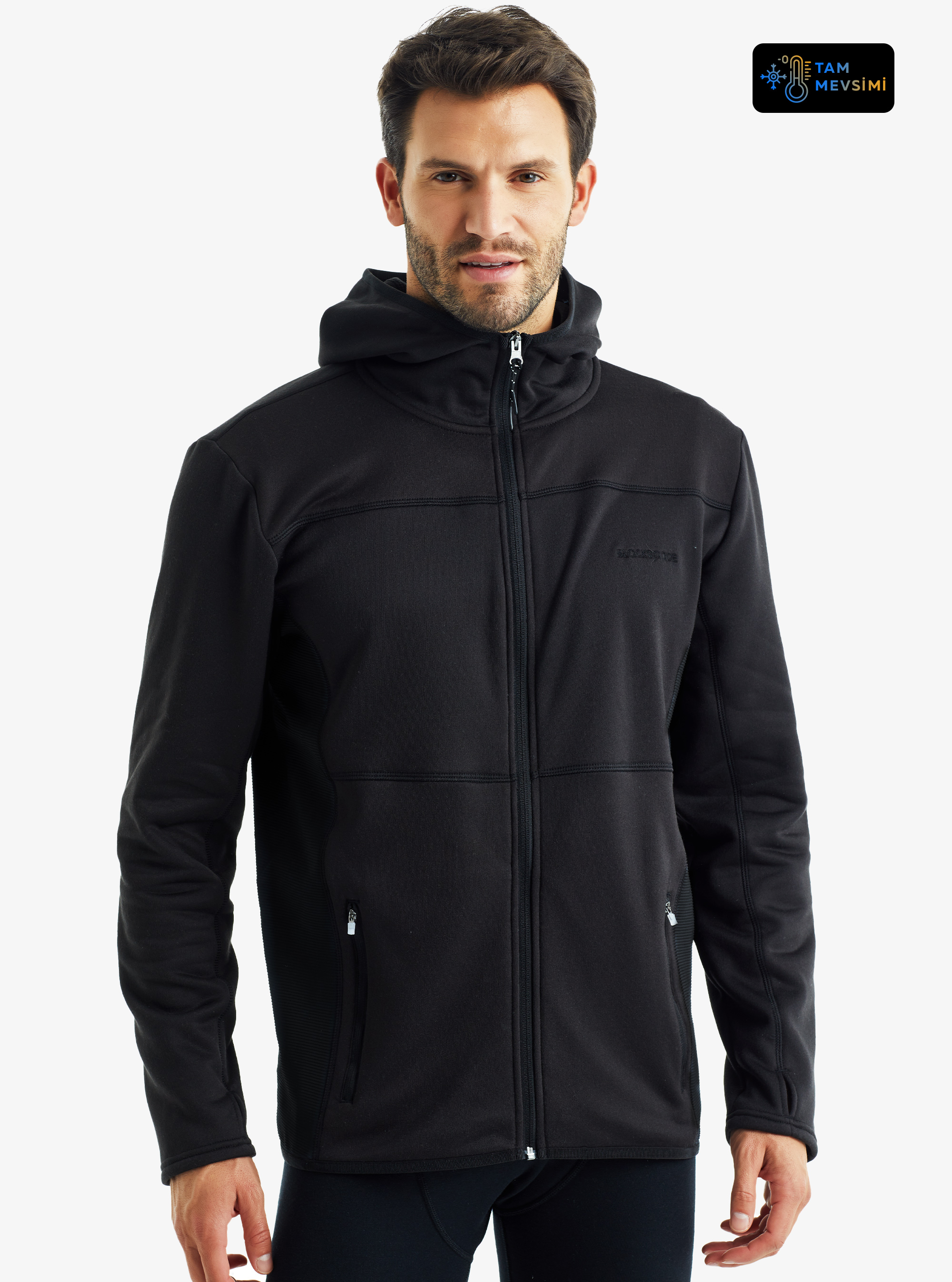 Erkek Sweatshirt 30972 - Siyah - Blackspade