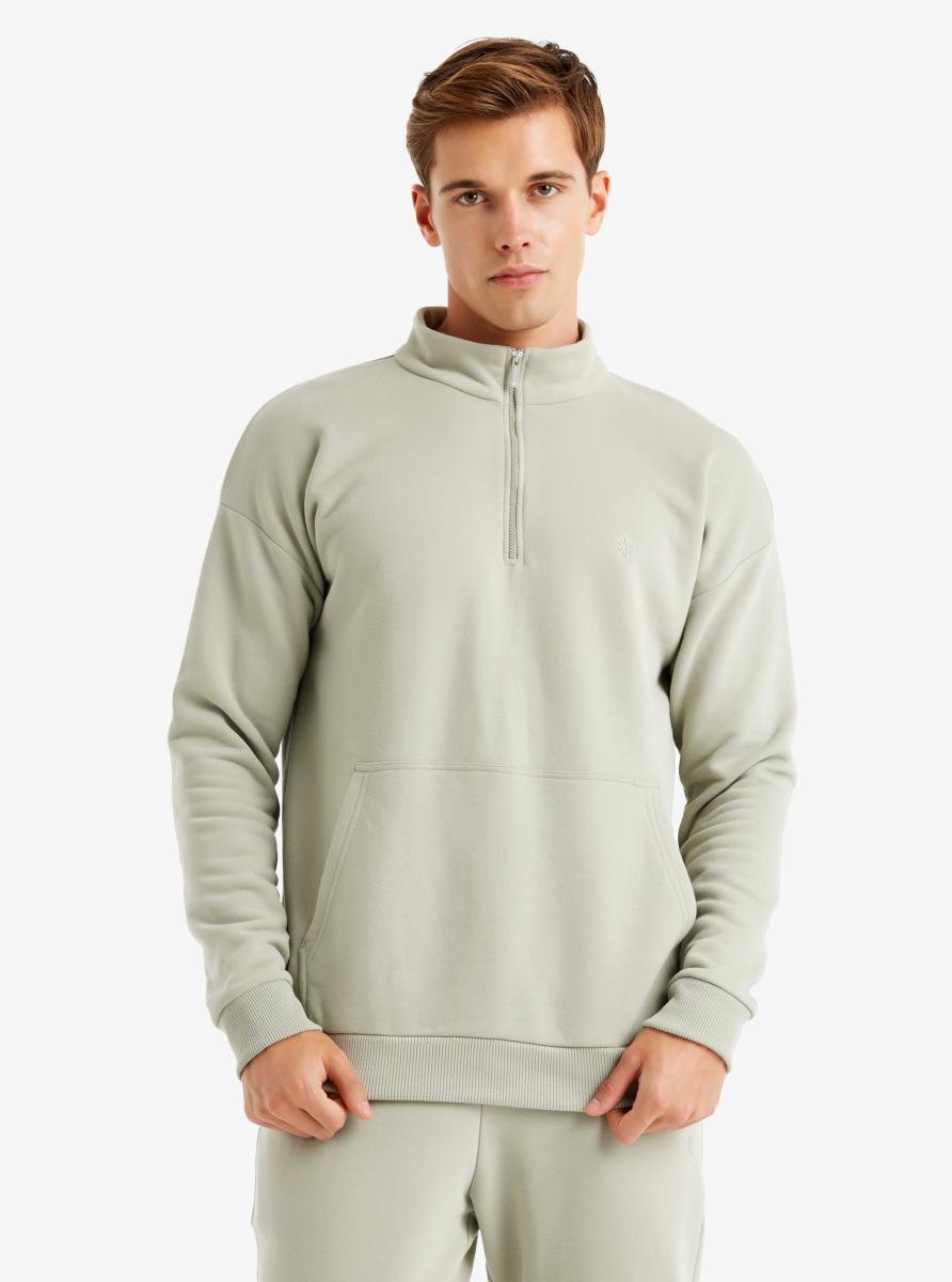 Erkek Sweatshirt 40620 - Yeşil - Blackspade