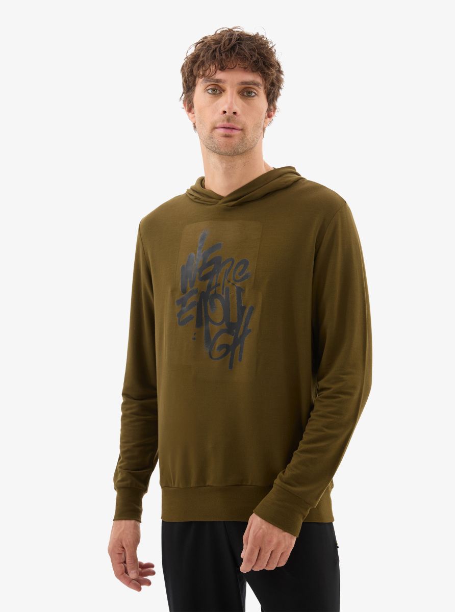 Erkek Sweatshirt 40822 - Yeşil - 1