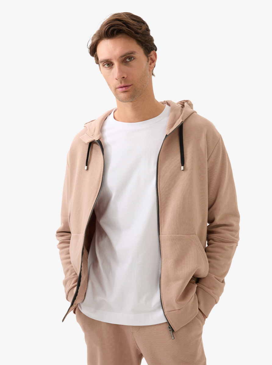 Erkek Sweatshirt 40831 - Kahverengi - 1