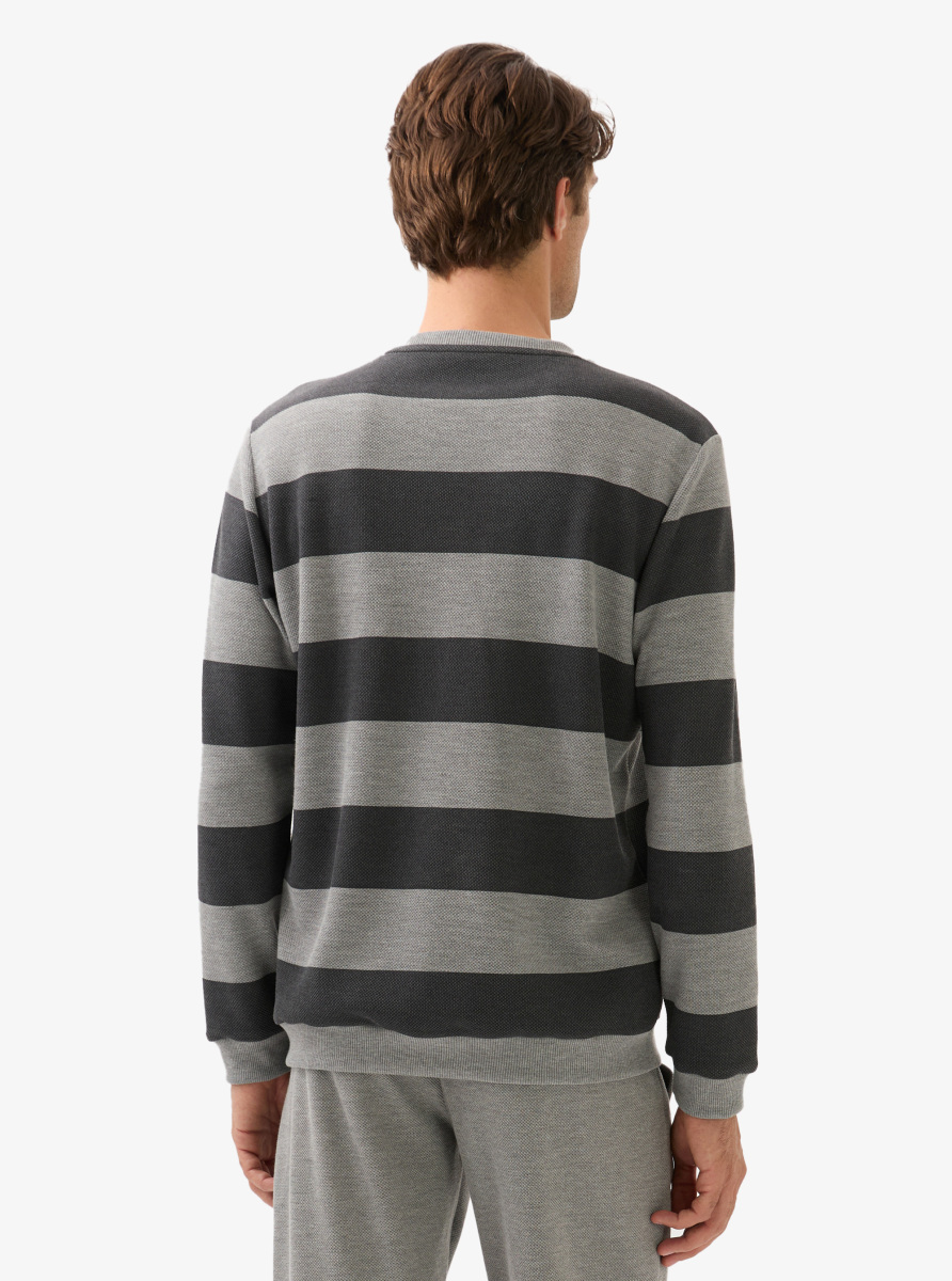 Erkek Sweatshirt 40836 - Gri - 2