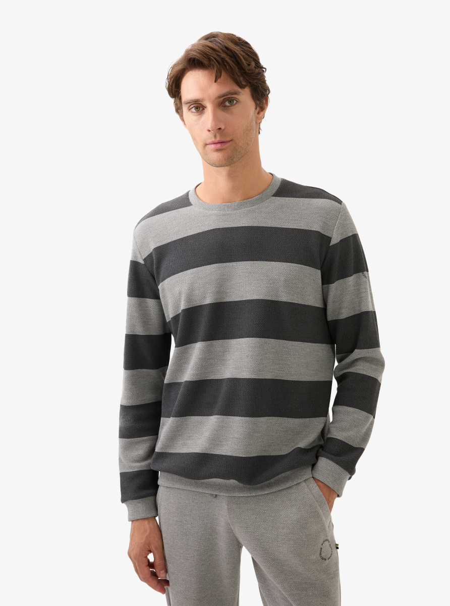 Erkek Sweatshirt 40836 - Gri - Blackspade