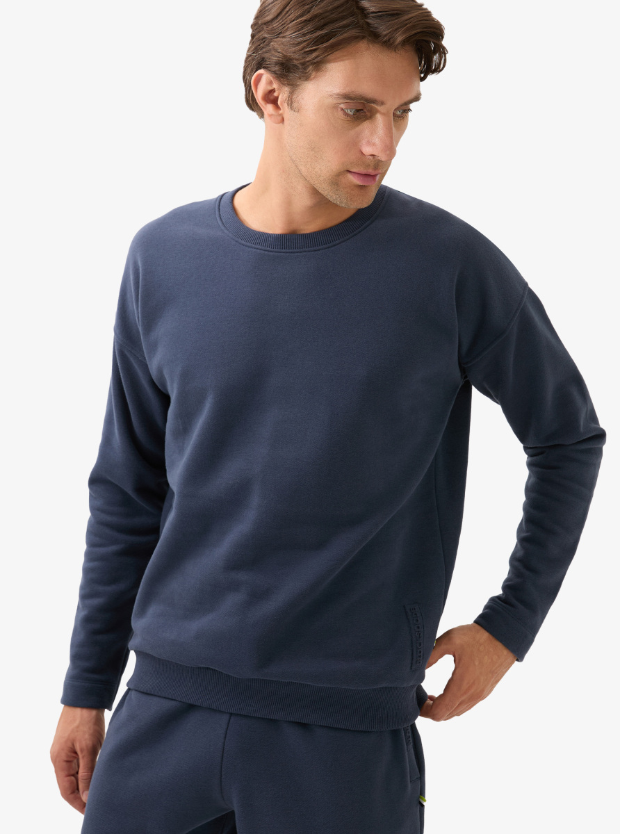 Erkek Sweatshirt 40839 - Lacivert - 3
