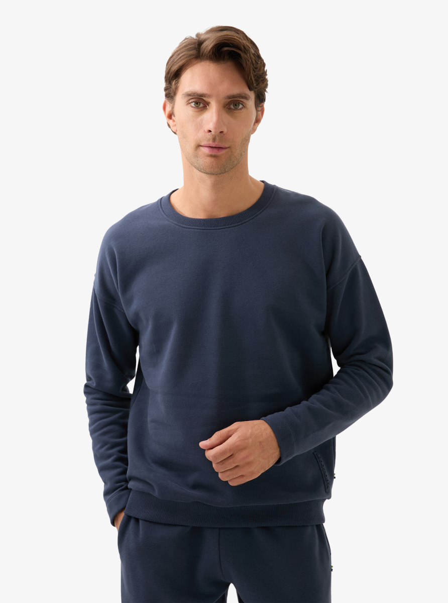 Erkek Sweatshirt 40839 - Lacivert - Blackspade