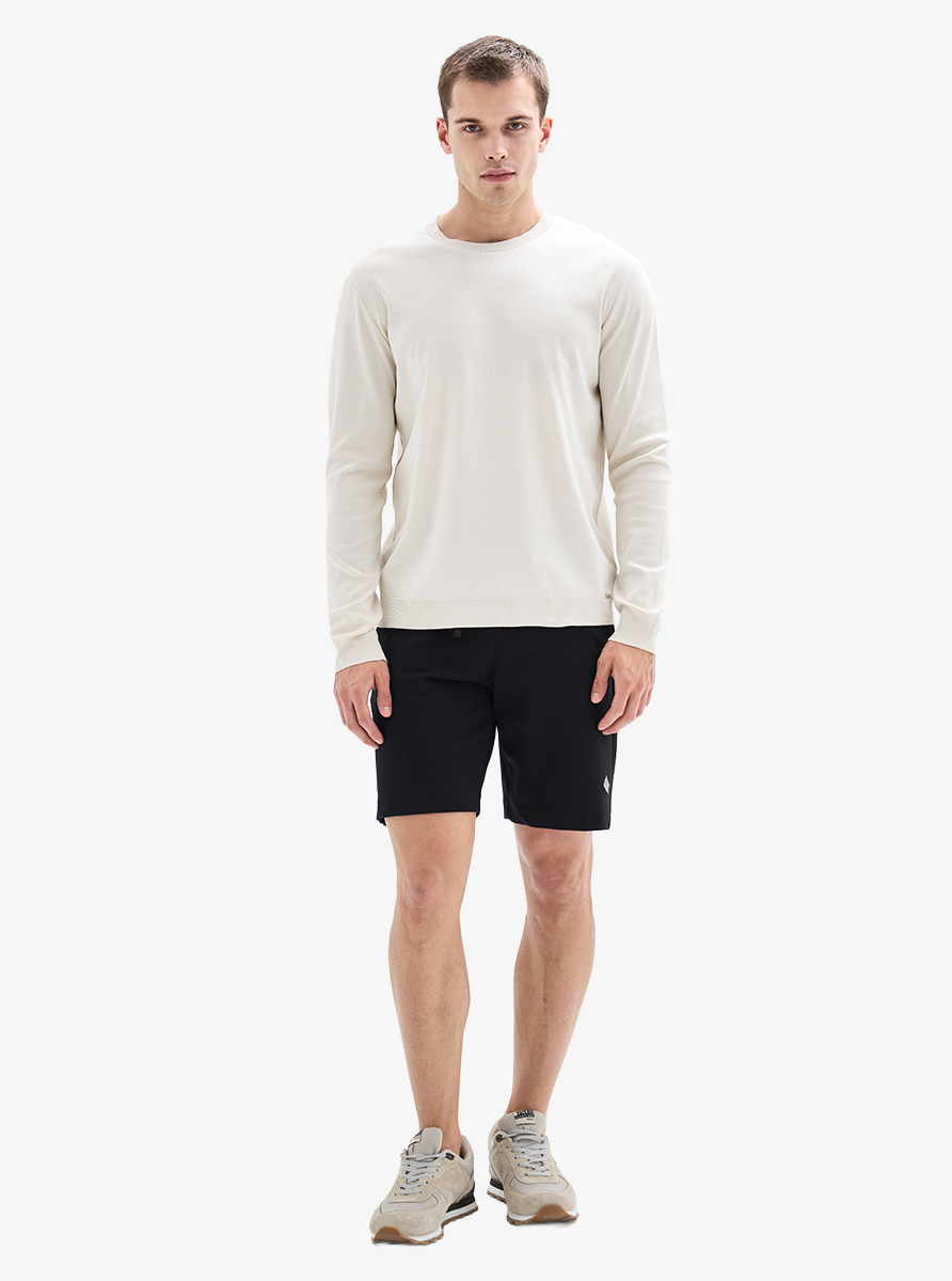Erkek Sweatshirt 40924 - Krem - 3