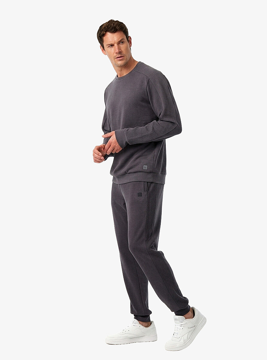 Erkek Sweatshirt 41002 - Antrasit - 4