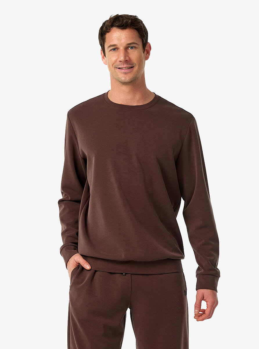 Erkek Sweatshirt 41018 - Kahverengi - 1