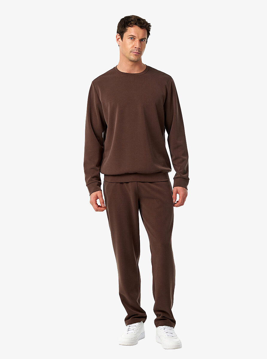 Erkek Sweatshirt 41018 - Kahverengi - 3