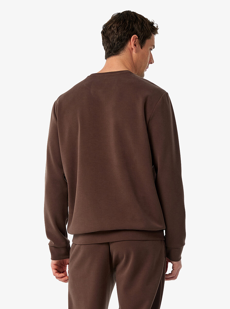 Erkek Sweatshirt 41018 - Kahverengi - 2