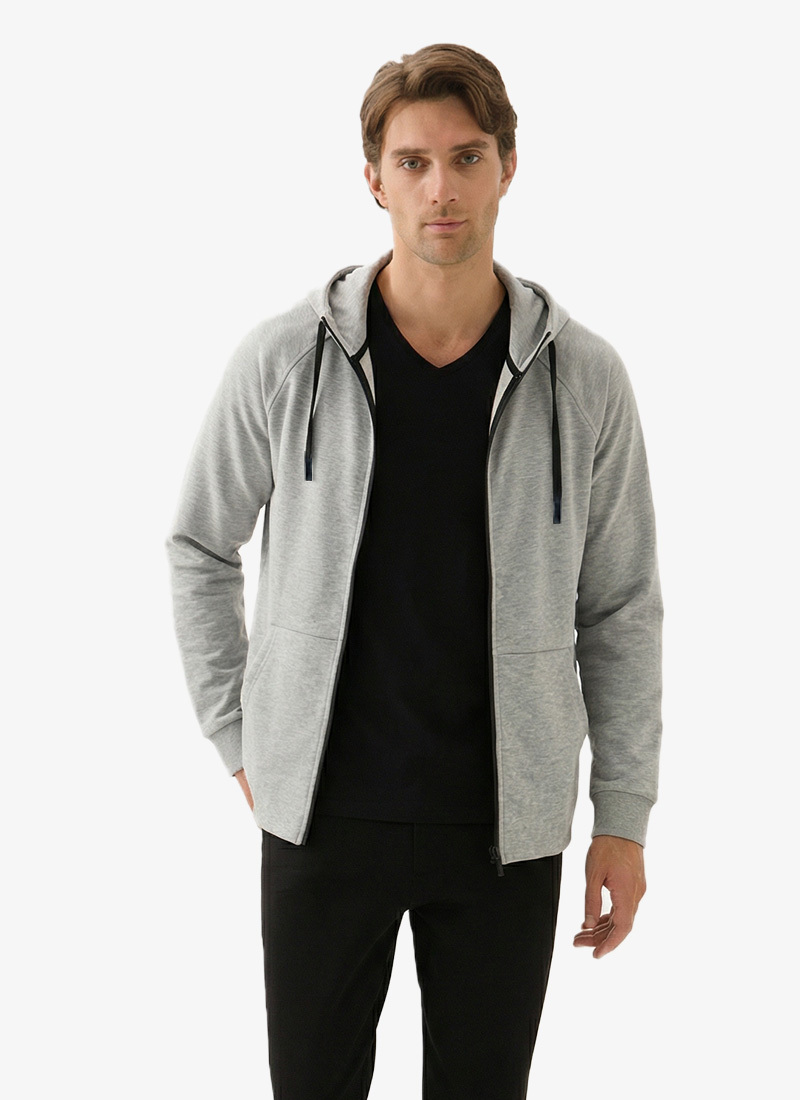 Erkek Sweatshirt 80000 - Gri Melanj - 3