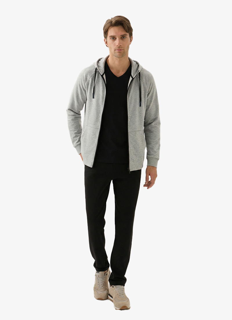Erkek Sweatshirt 80000 - Gri Melanj - 4