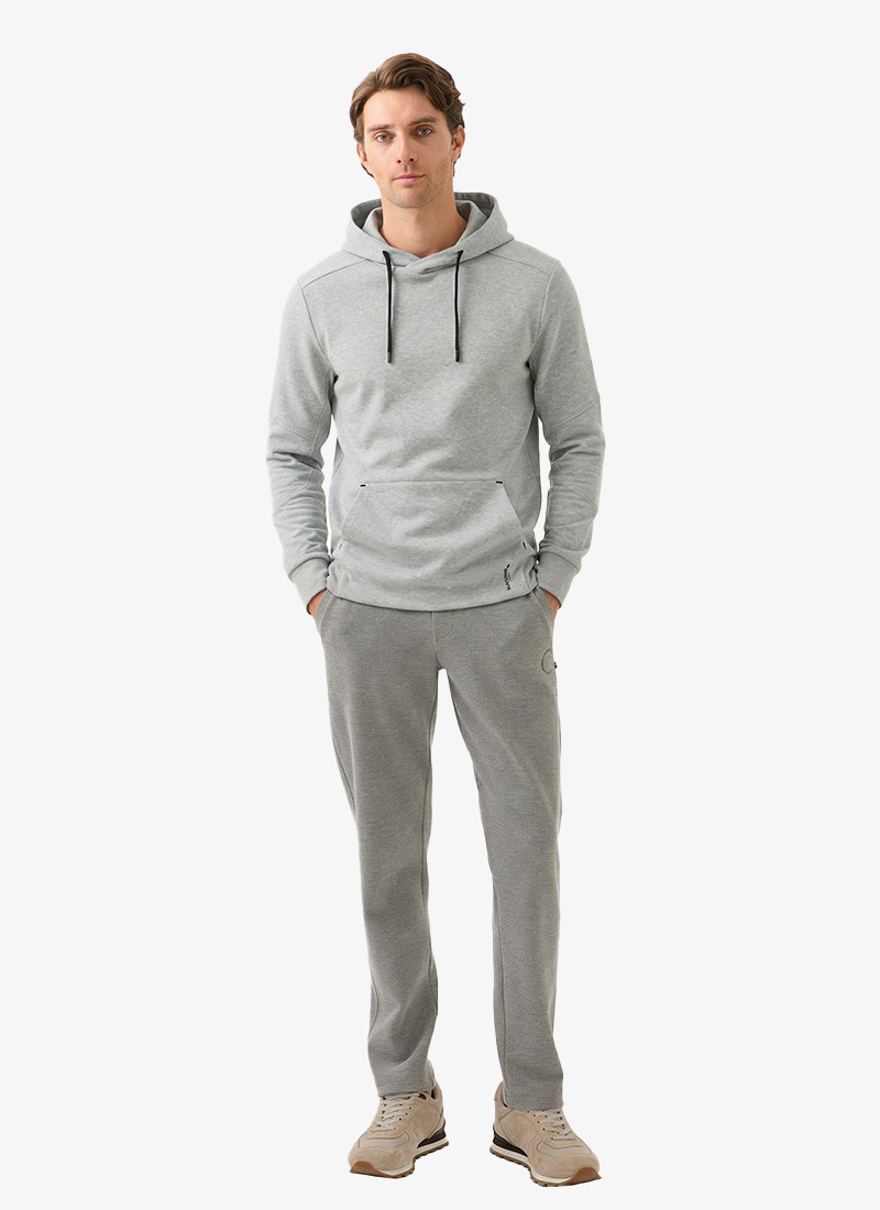 Erkek Sweatshirt 80001 - Gri Melanj - 3