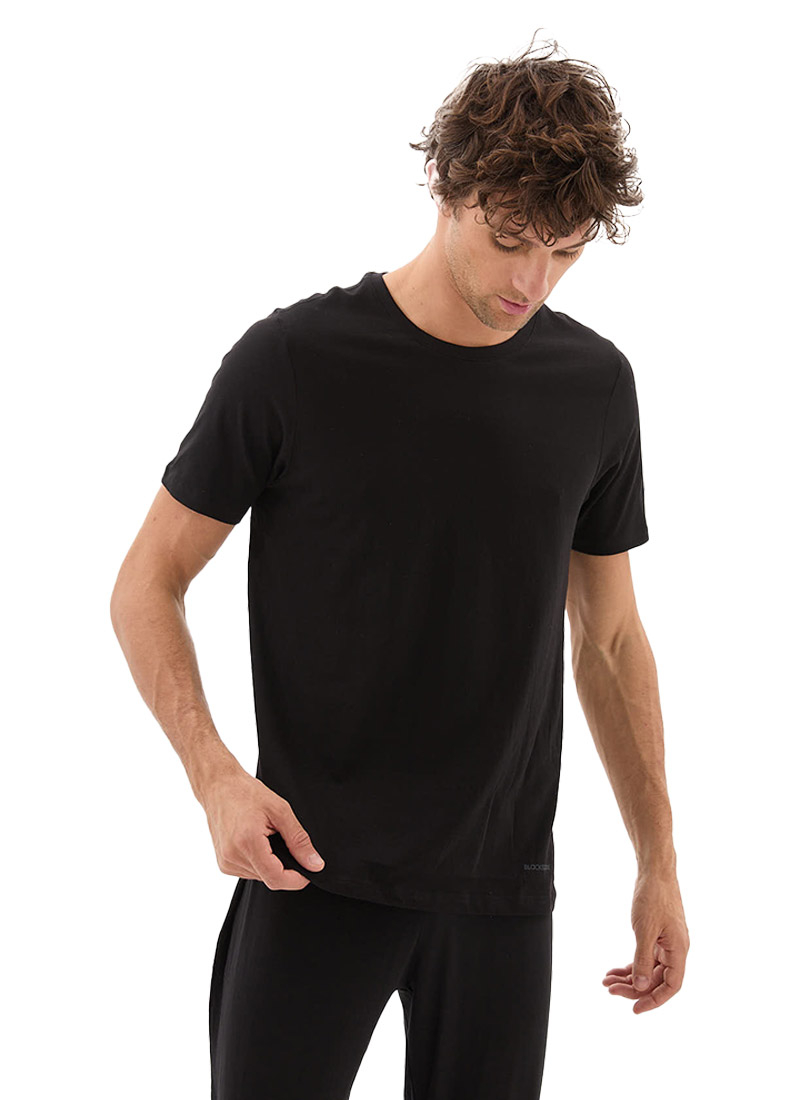 Erkek T-shirt Loose Fit 9638 - Siyah - 3