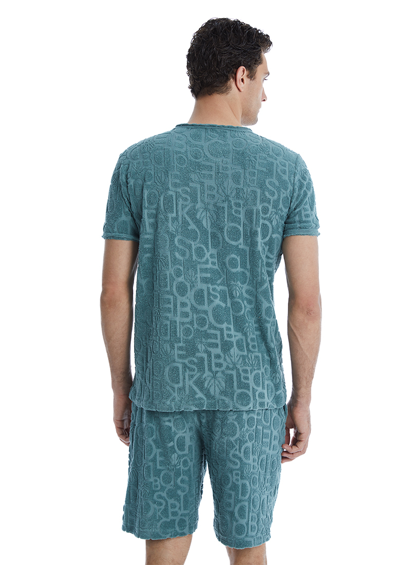 Erkek T-Shirt 10621 - Yeşil - 5