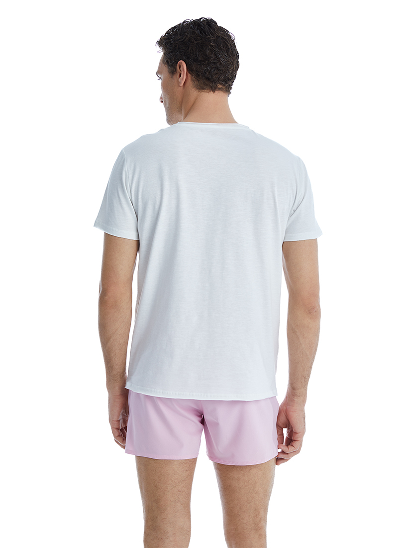 Erkek T-Shirt 10638 - Beyaz - 4