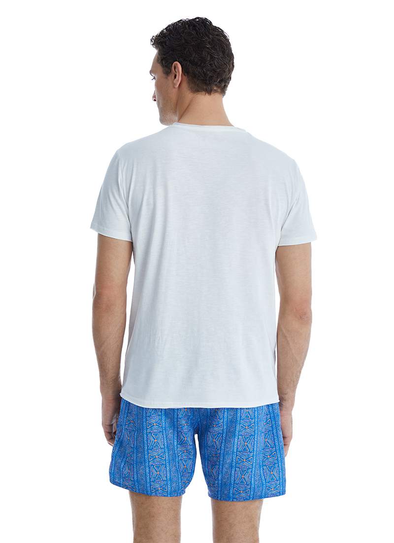 Erkek T-Shirt 10641 - Beyaz - 4