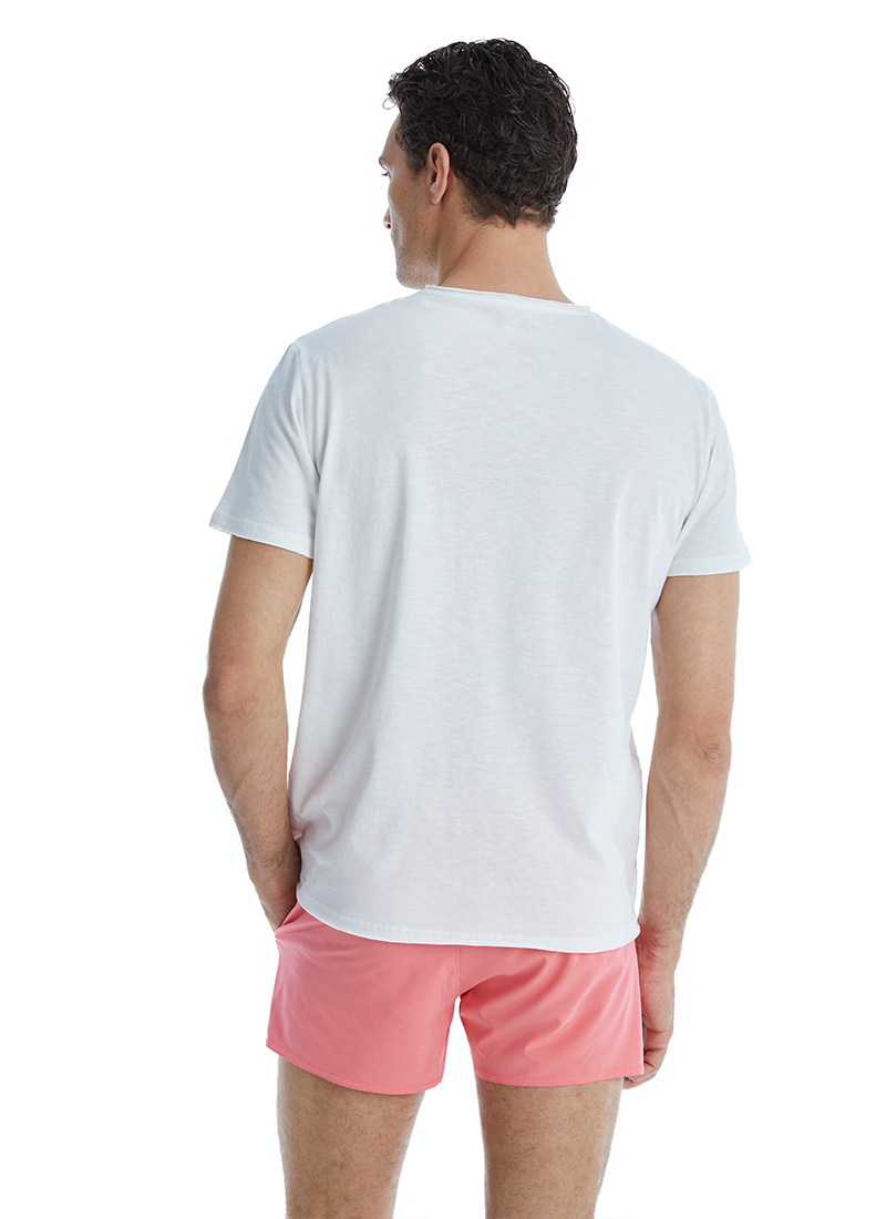 Erkek T-Shirt 10642 - Beyaz - 4