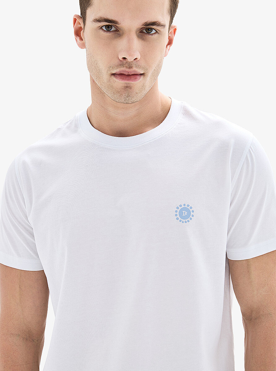 Erkek T-Shirt 10858 - Beyaz - 4