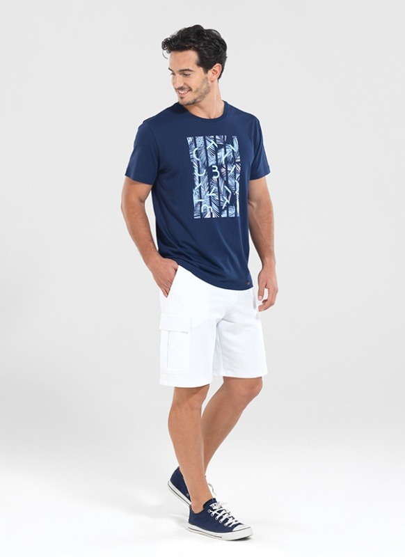 Erkek T-Shirt 30204 - Lacivert - 1