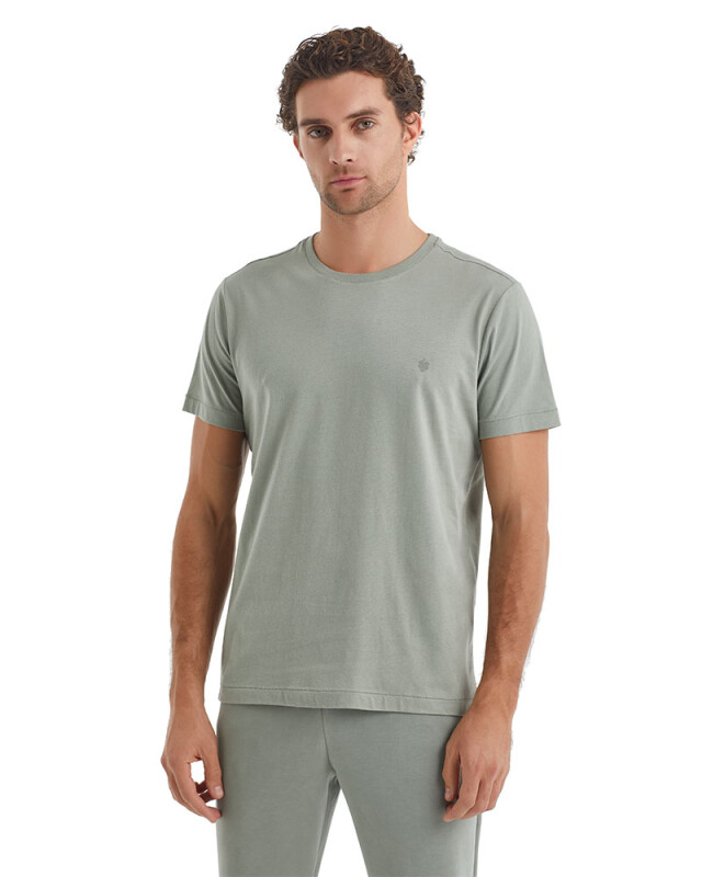 Erkek T-Shirt 40072 - Yeşil - 2