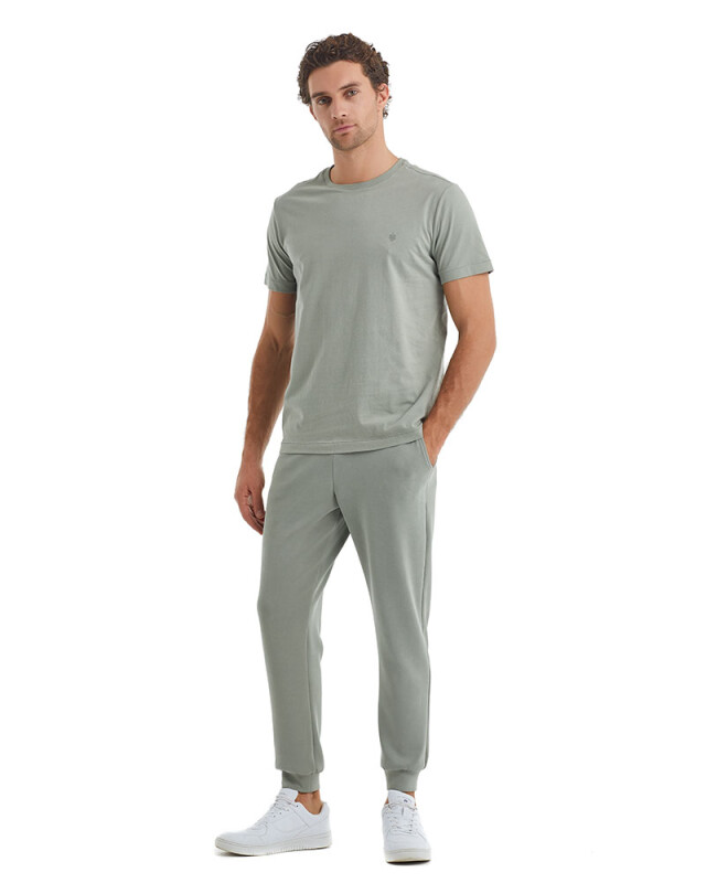 Erkek T-Shirt 40072 - Yeşil - 1