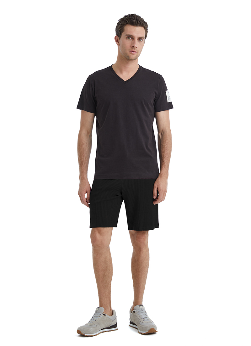 Erkek T-Shirt 40450 - Siyah - Blackspade
