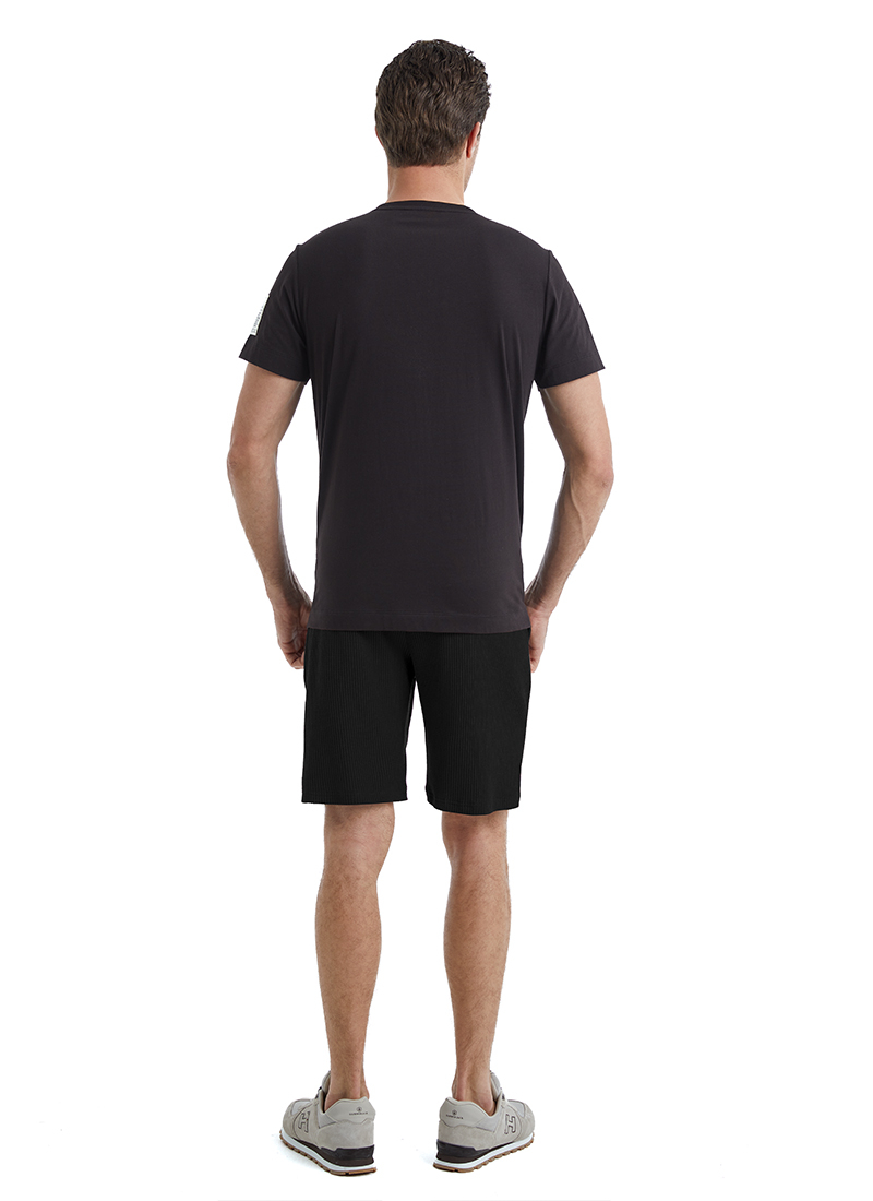 Erkek T-Shirt 40450 - Siyah - Blackspade (1)