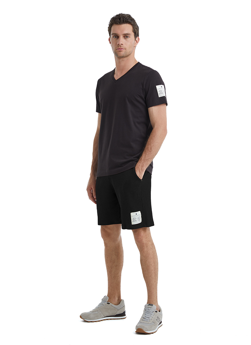 Erkek T-Shirt 40450 - Siyah - 3