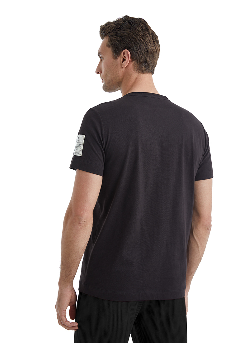 Erkek T-Shirt 40450 - Siyah - 6