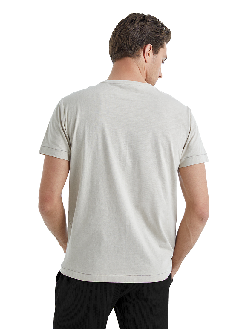 Erkek T-Shirt 40453 - Bej - 5