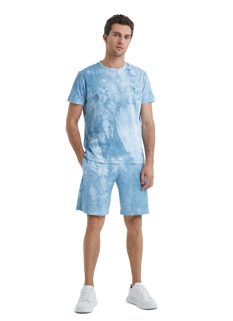 Erkek T-Shirt 40502 - Mavi - Blackspade