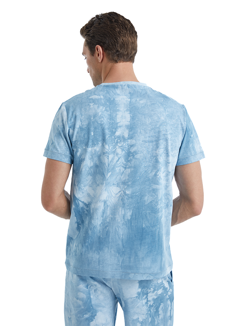 Erkek T-Shirt 40502 - Mavi - 5
