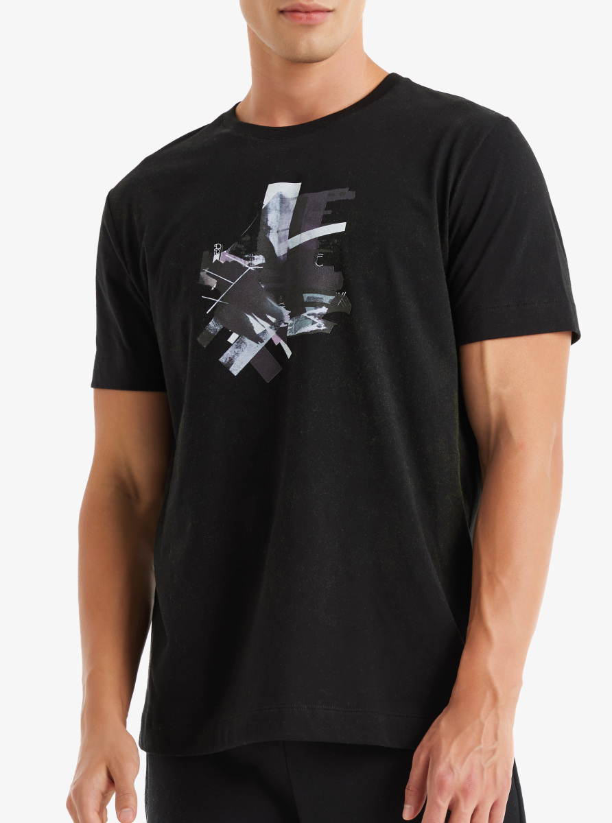 Erkek T-Shirt 40614 - Siyah - Blackspade