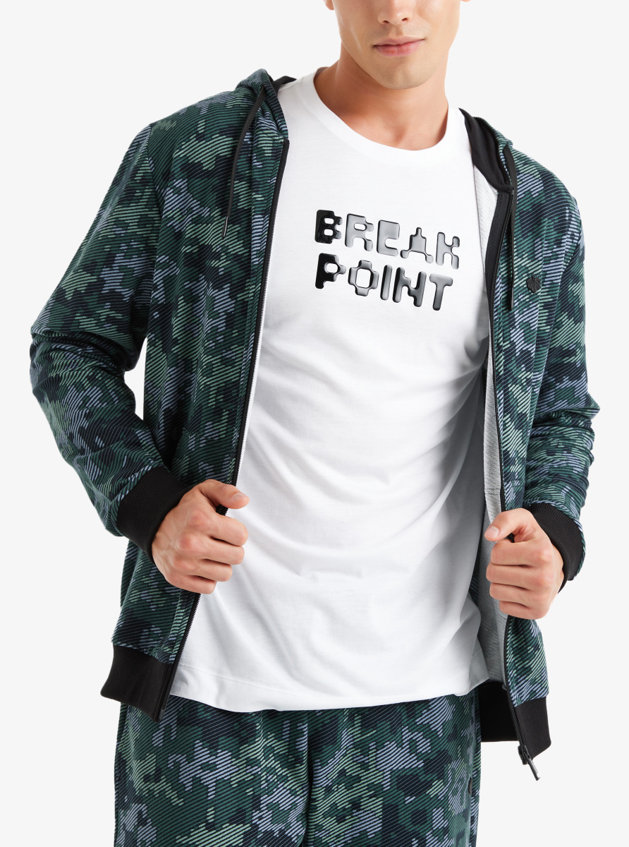 Erkek T-Shirt 40626 - Beyaz - Blackspade