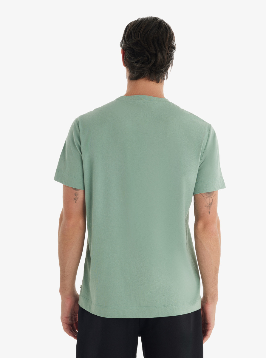 Erkek T-Shirt 40727 - Yeşil - 2